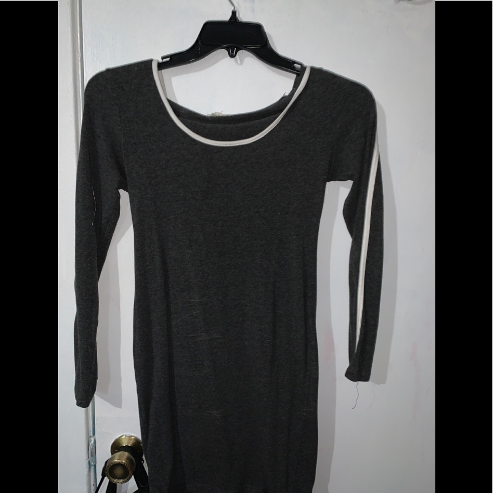 Forever 21 Grey long sleeve tight dress